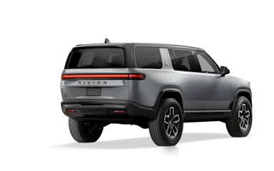 2025 R1S LA Silver alternative rear view