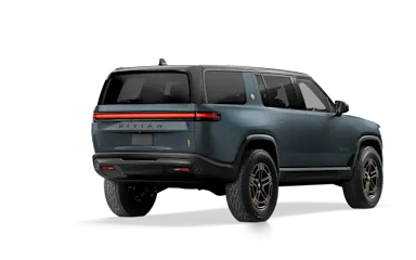 2026 R1S Storm Blue alternative rear view