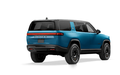 2025 R1S Rivian Blue alternative rear view