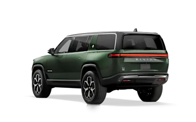 2023 R1S Forest Green rear view