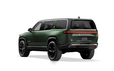 2023 R1S Forest Green rear view