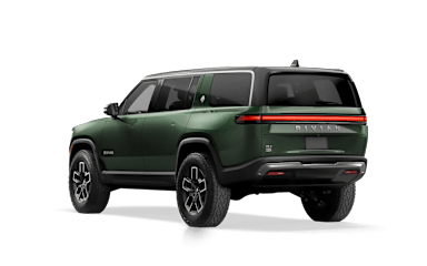 2024 R1S Forest Green rear view