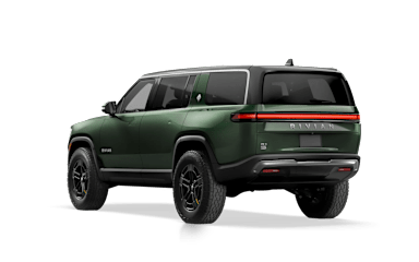 2023 R1S Forest Green rear view
