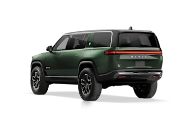 2023 R1S Forest Green rear view