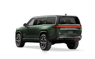 2022 R1S Forest Green rear view