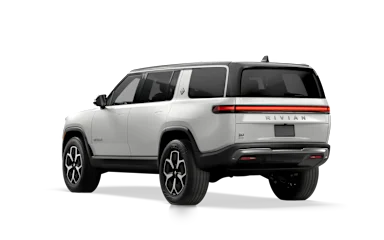 2023 R1S Glacier White rear view