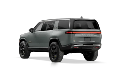 2023 R1S Limestone rear view