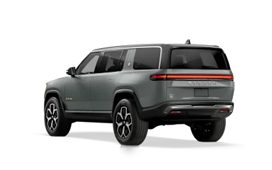 2023 R1S Limestone rear view