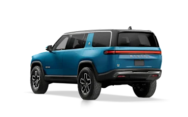 2024 R1S Rivian Blue rear view