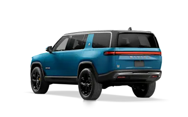 2023 R1S Rivian Blue rear view