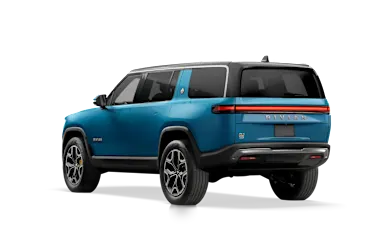 2023 R1S Rivian Blue rear view