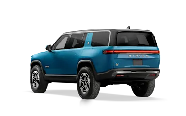 2022 R1S Rivian Blue rear view