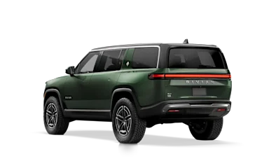 2025 R1S Forest Green rear view