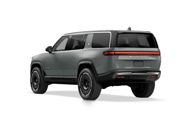 2025 R1S Limestone rear view