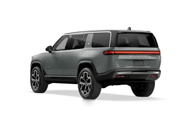 2025 R1S Limestone rear view