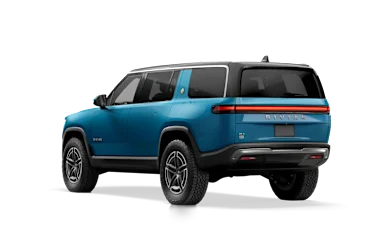 2025 R1S Rivian Blue rear view