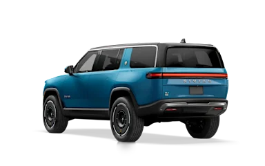 2025 R1S Rivian Blue rear view
