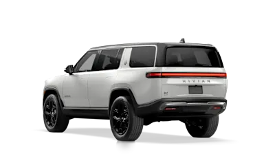 2024 R1S Glacier White rear view