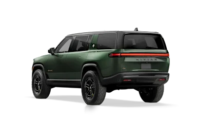 2025 R1S Forest Green rear view