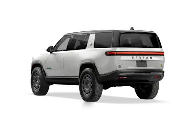 2026 R1S Glacier White rear view