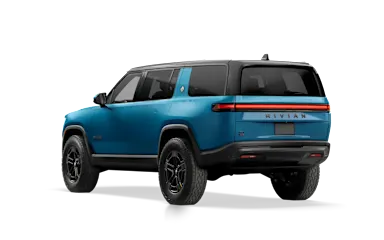 2026 R1S Rivian Blue rear view
