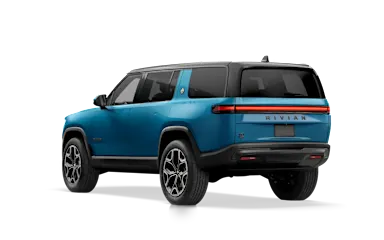 2026 R1S Rivian Blue rear view