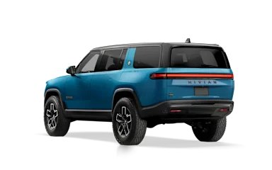 2025 R1S Rivian Blue rear view