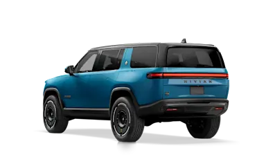 2025 R1S Rivian Blue rear view
