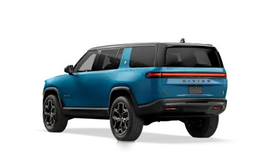 2026 R1S Rivian Blue rear view
