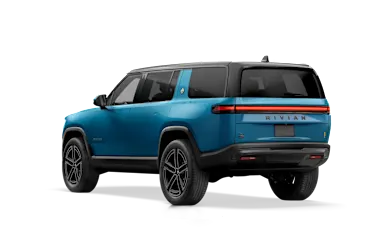 2026 R1S Rivian Blue rear view