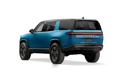 2026 R1S Rivian Blue rear view