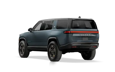 2026 R1S Storm Blue rear view