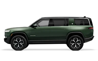 2023 R1S Forest Green side view