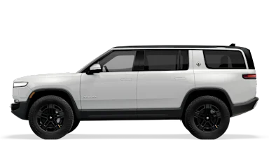 2024 R1S Glacier White side view