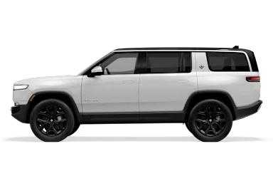 2024 R1S Glacier White side view