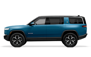 2024 R1S Rivian Blue side view