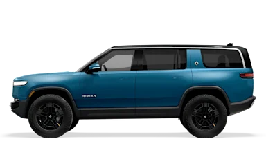 2025 R1S Rivian Blue side view