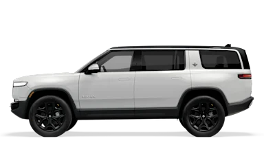 2024 R1S Glacier White side view
