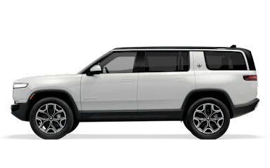 2024 R1S Glacier White side view