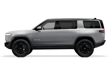 2023 R1S LA Silver side view