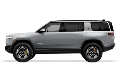 2023 R1S LA Silver side view