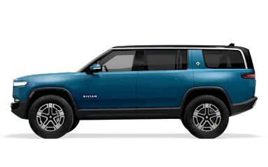 2023 R1S Rivian Blue side view