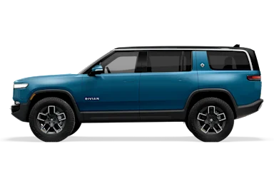 2023 R1S Rivian Blue side view