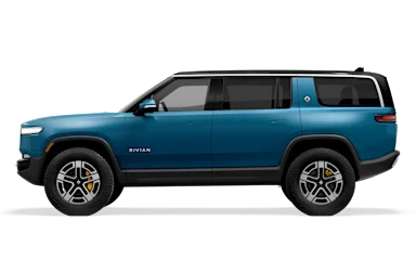 2023 R1S Rivian Blue side view