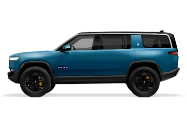 2023 R1S Rivian Blue side view