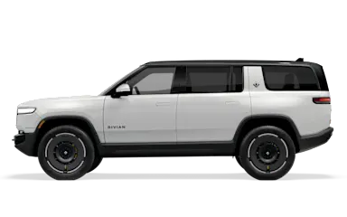 2027 R1S Glacier White side view