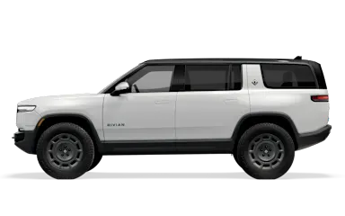 2026 R1S Glacier White side view