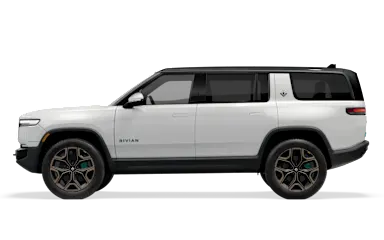 2026 R1S Glacier White side view