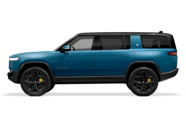 2025 R1S Rivian Blue side view