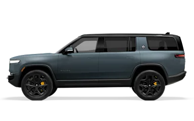 2025 R1S Storm Blue side view